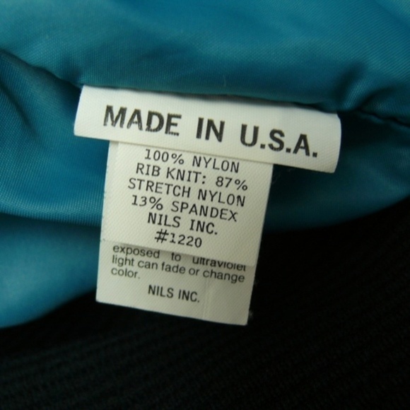 NILS Ski Jacket Size 10 Vintage 90s Blue Made in USA - Picture 4 of 8